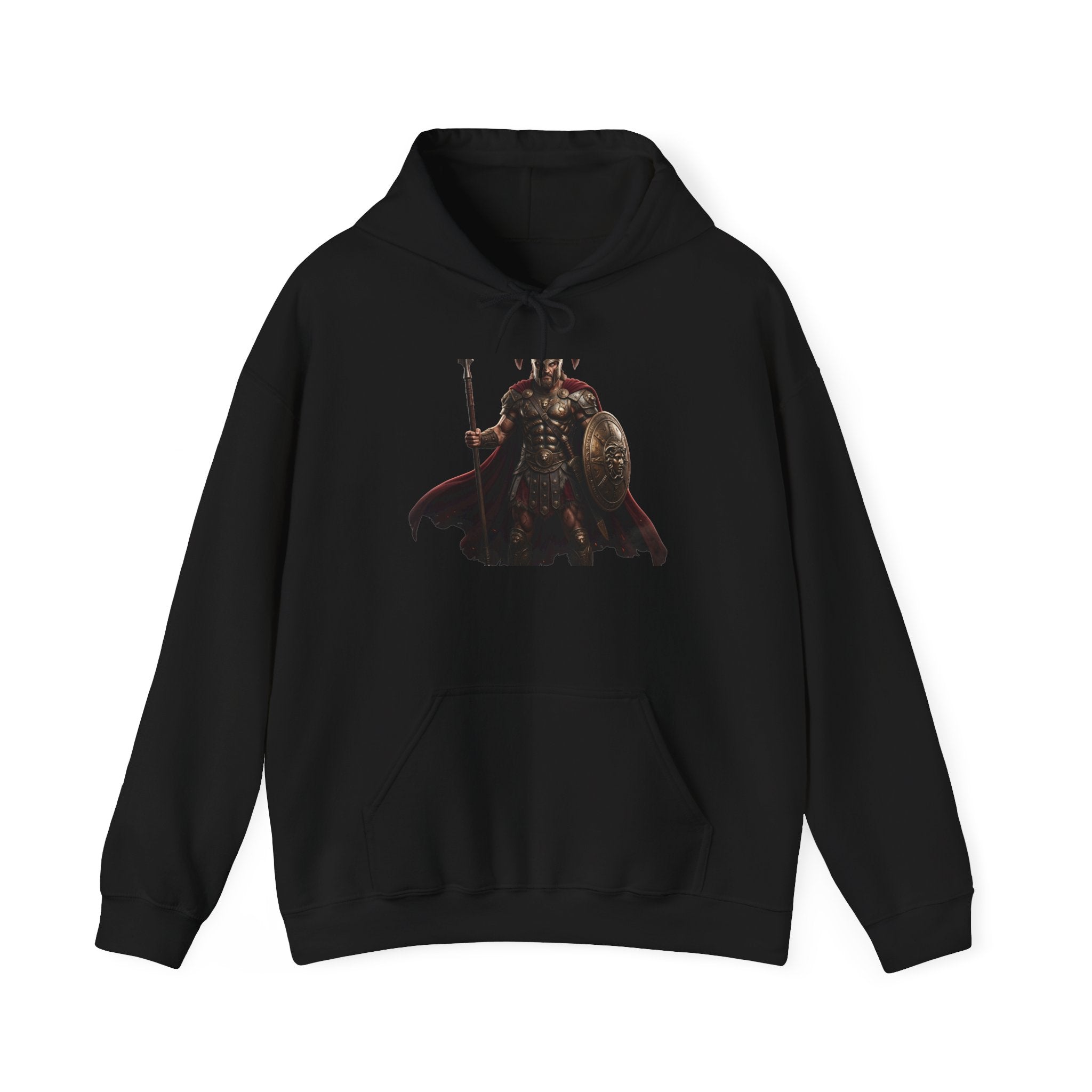 Viking King Graphic Hoodie — Norse Warrior Cloak & Helm Sweatshirt