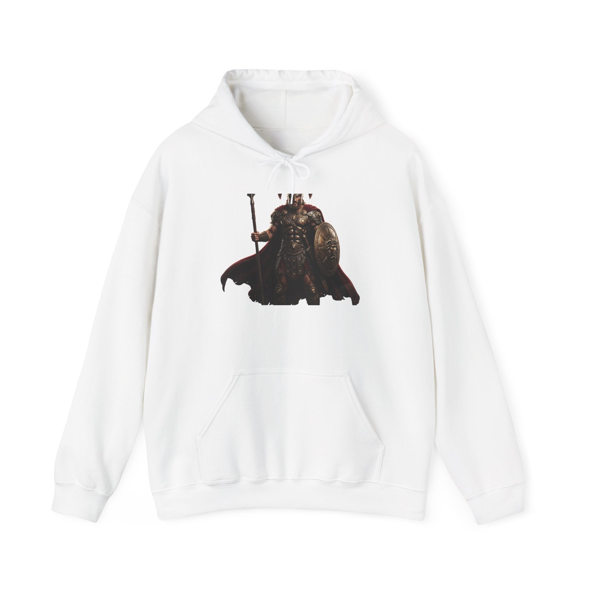 Viking King Graphic Hoodie — Norse Warrior Cloak & Helm Sweatshirt