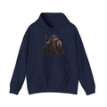 Viking King Graphic Hoodie — Norse Warrior Cloak & Helm Sweatshirt