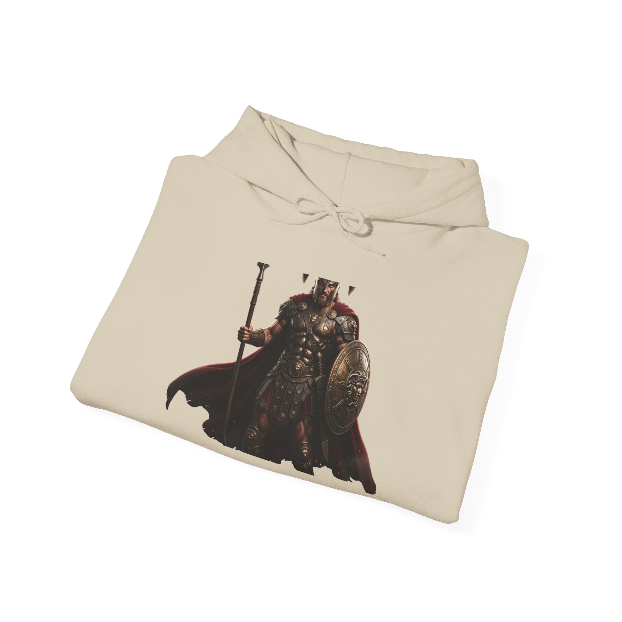 Viking King Graphic Hoodie — Norse Warrior Cloak & Helm Sweatshirt