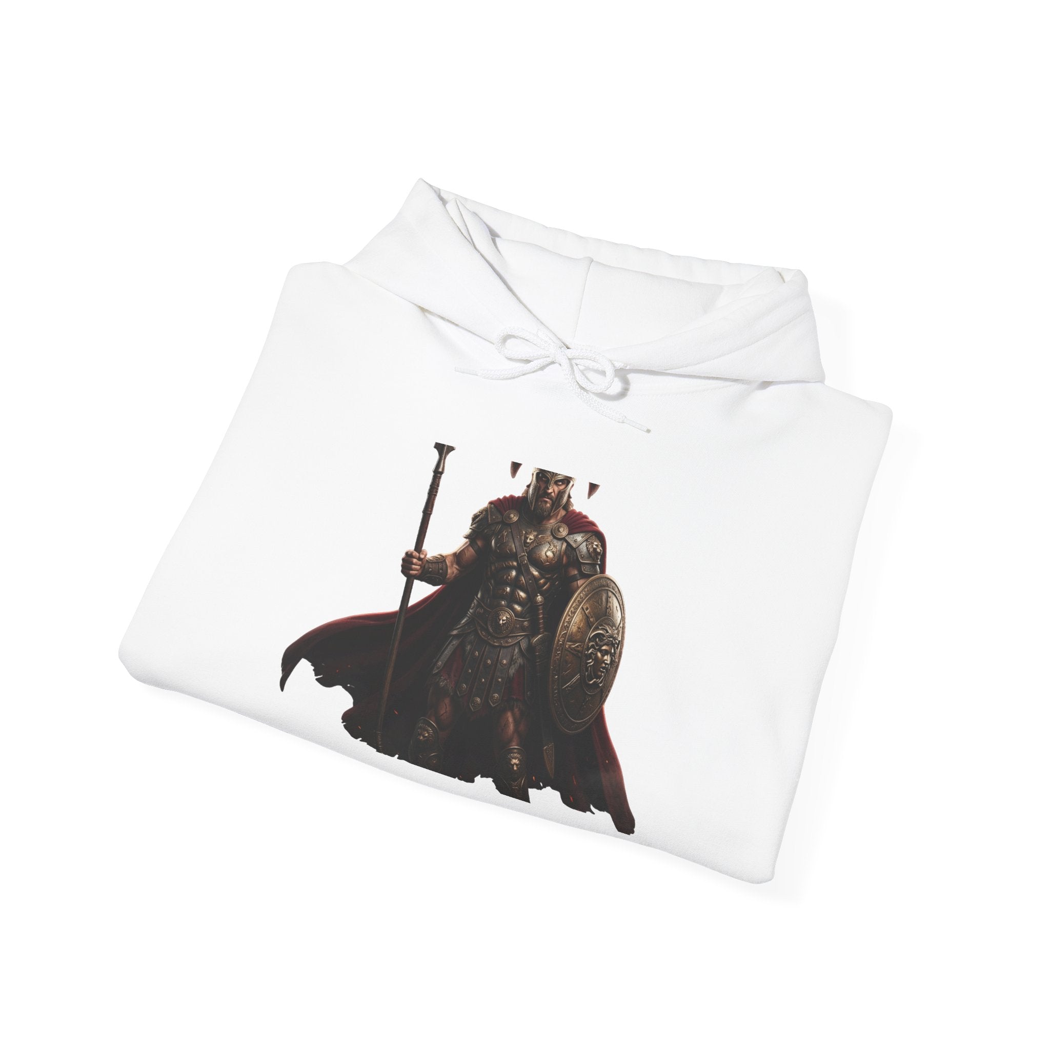Viking King Graphic Hoodie — Norse Warrior Cloak & Helm Sweatshirt