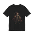 Spartan Warrior Graphic Tee - Ancient Greek Helmet & Spear Shirt