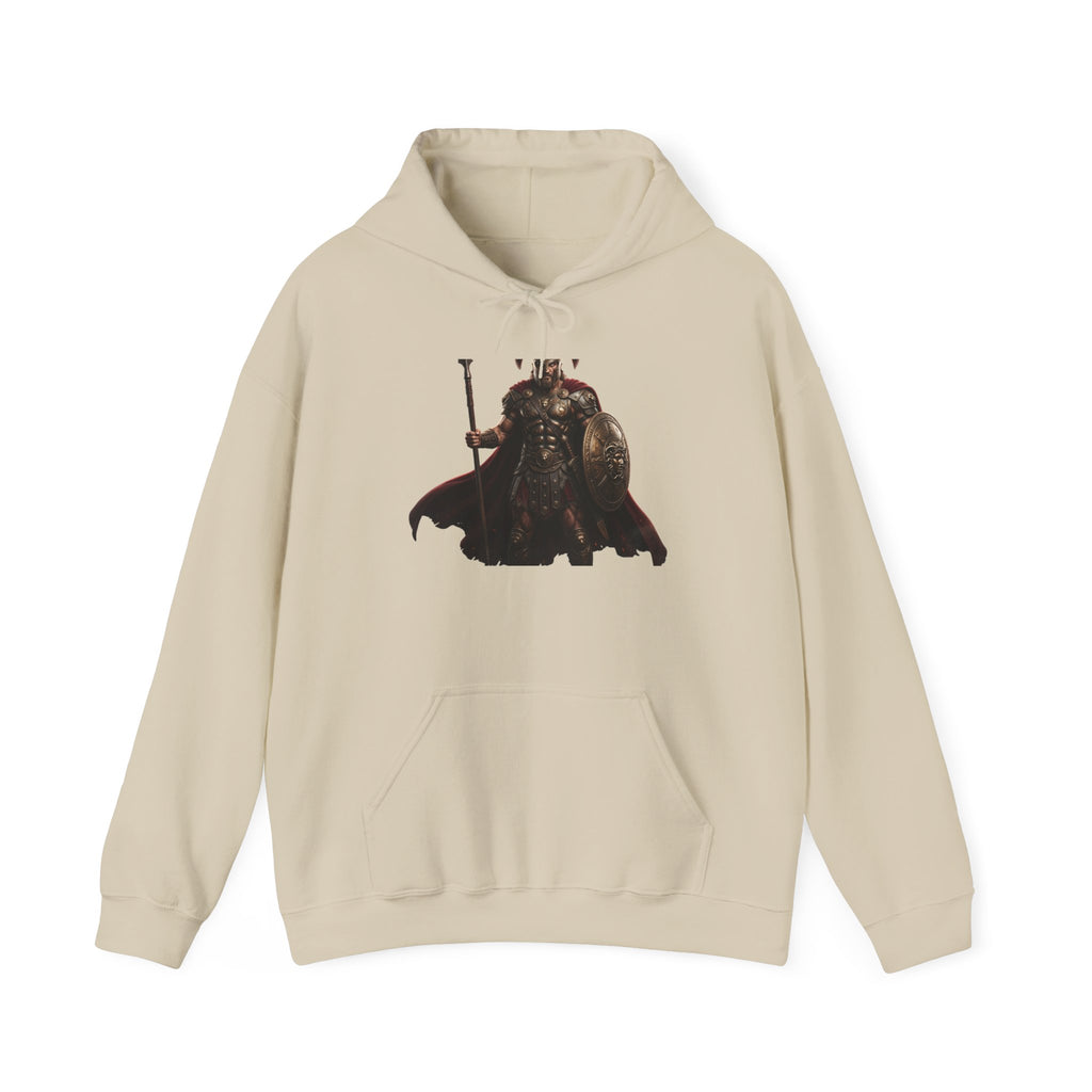 Viking King Graphic Hoodie — Norse Warrior Cloak & Helm Sweatshirt